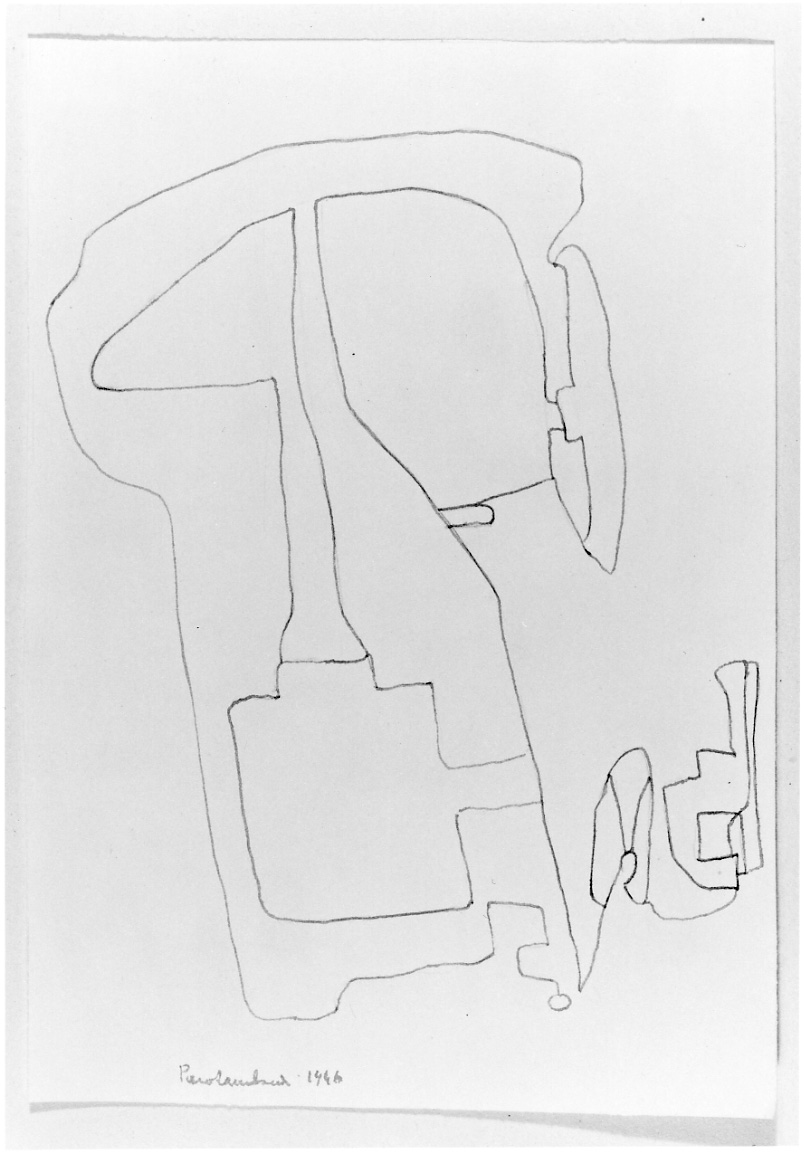 Idea, motivi decorativi astratti (disegno, opera isolata) di Rambaudi Piero (metà sec. XX)