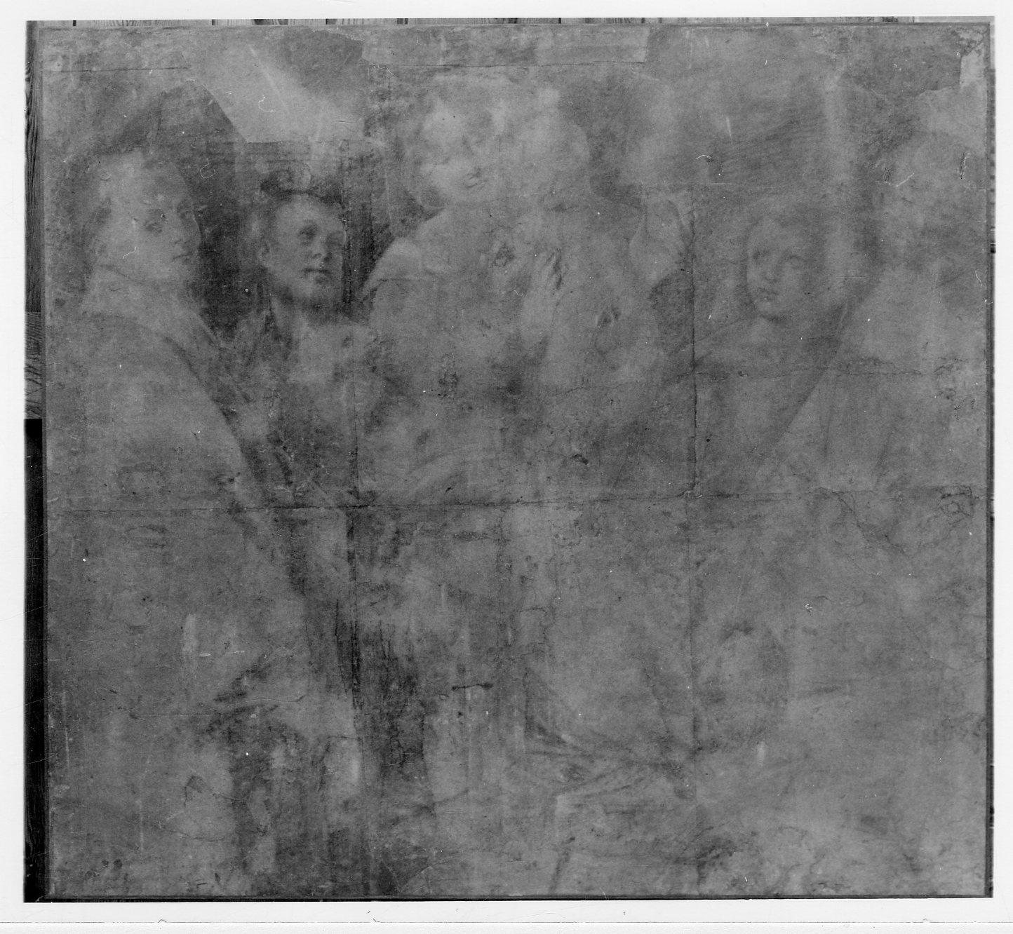 Madonna con Bambino e santi (disegno, opera isolata) di Giovenone Gerolamo (secondo quarto sec. XVI)