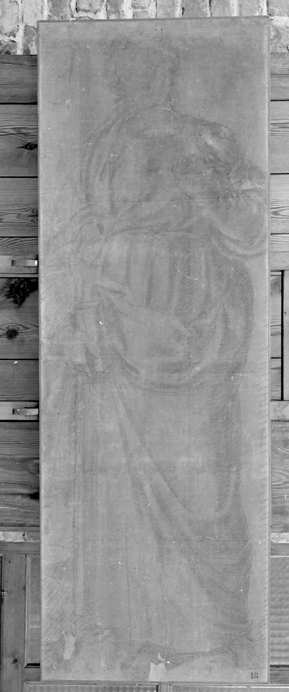 Santa Lucia (disegno, opera isolata) di D'Enrico Antonio di Giovanni detto Tanzio da Varallo (bottega) (primo quarto sec. XVII)