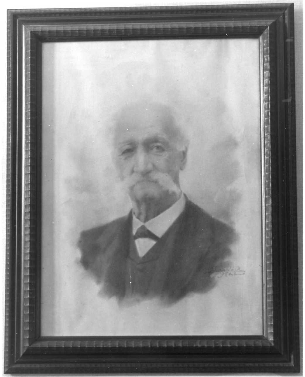 ritratto d'uomo (disegno, opera isolata) di Alciati Ambrogio (fine sec. XIX)