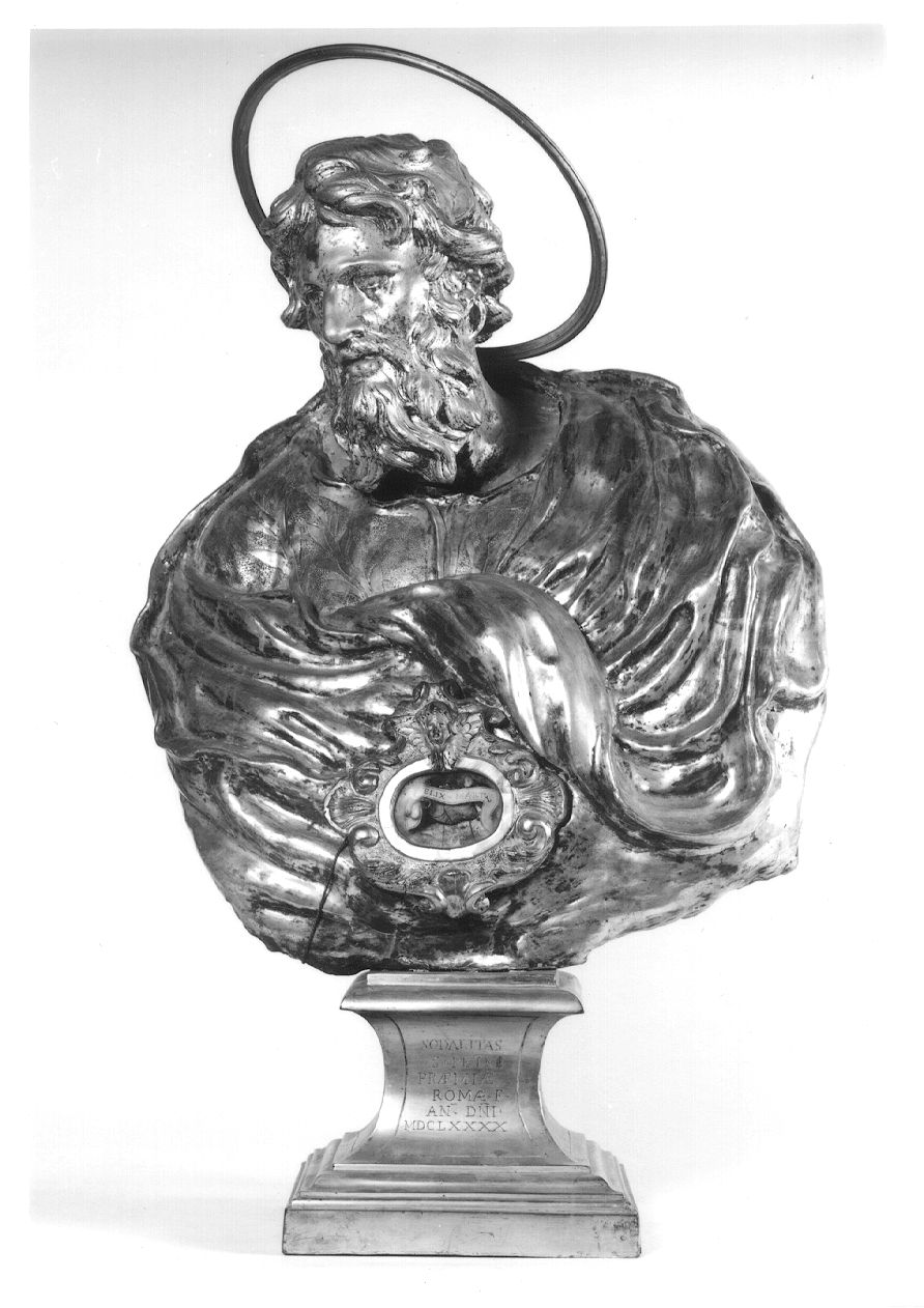 San Paolo Apostolo (reliquiario - a busto, elemento d'insieme) di Bernini Gian Lorenzo (cerchia) (sec. XVII)