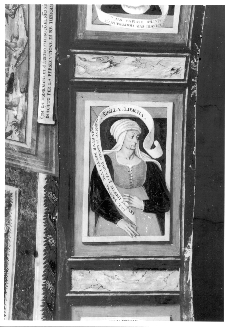 Sibilla Libica (dipinto, elemento d'insieme) di Giacomo da Cardone (metà sec. XVI)