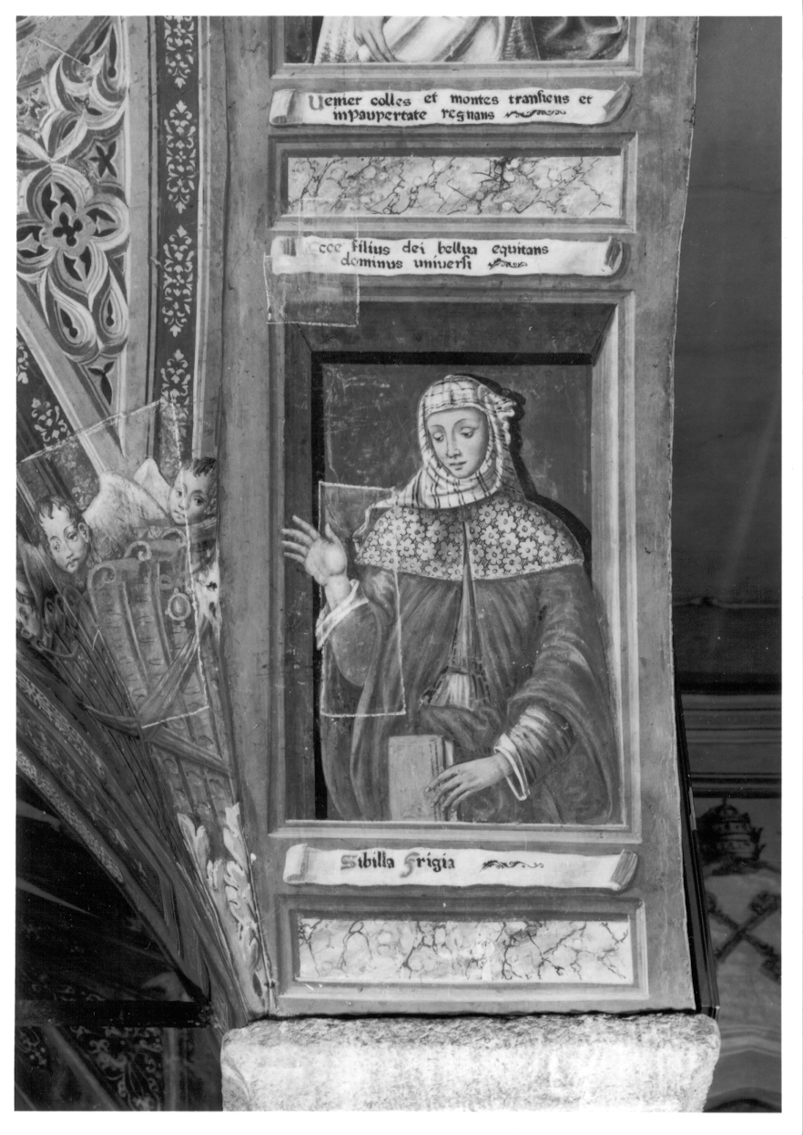 Sibilla Frigia (dipinto, elemento d'insieme) di Giacomo da Cardone (metà sec. XVI)