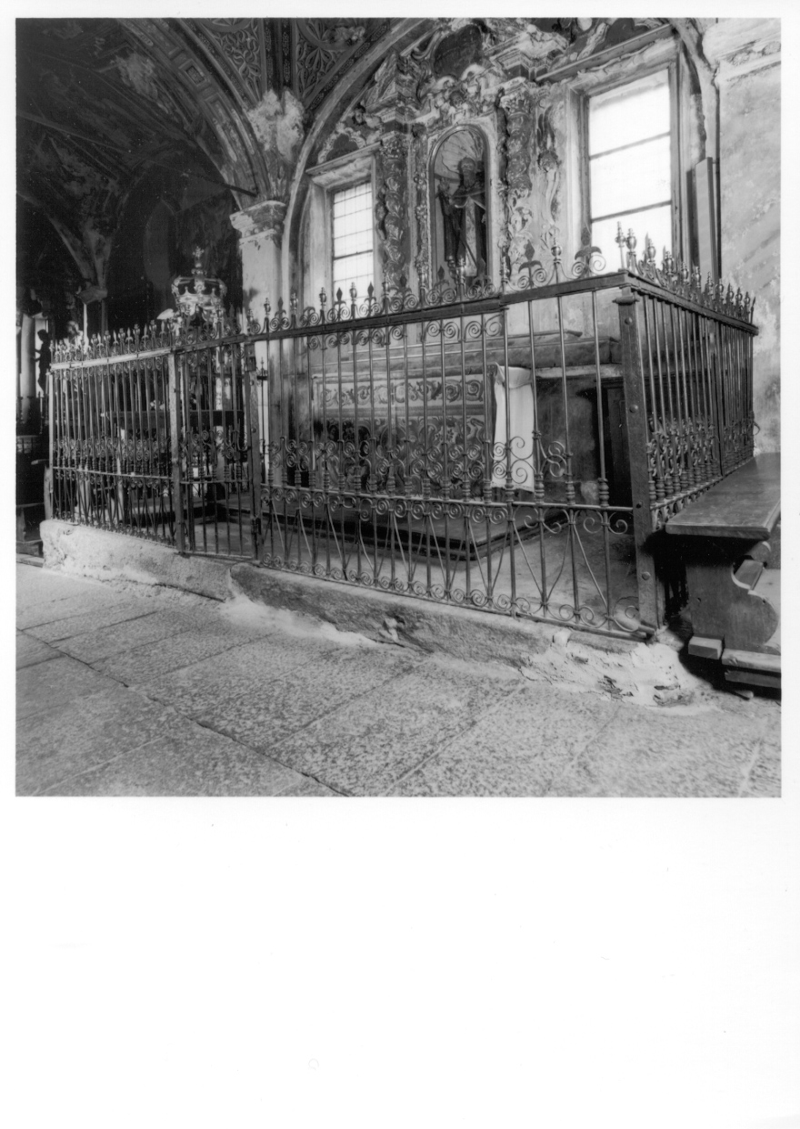 cancellata di cappella, opera isolata - ambito ossolano (fine sec. XVII)