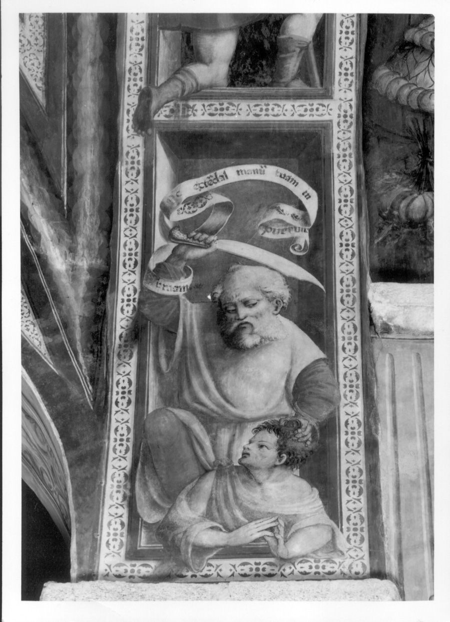 sacrificio di Isacco (dipinto, elemento d'insieme) di Zanetti Antonio detto Bugnate (metà sec. XVI)