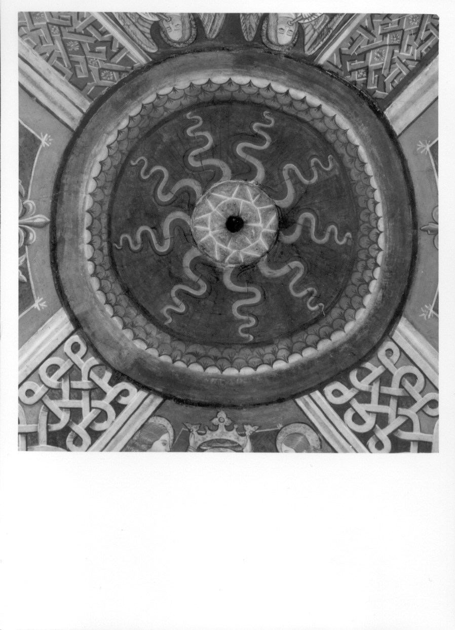 sole (chiave di volta, opera isolata) di Cagnola Francesco (bottega) (primo quarto sec. XVI)