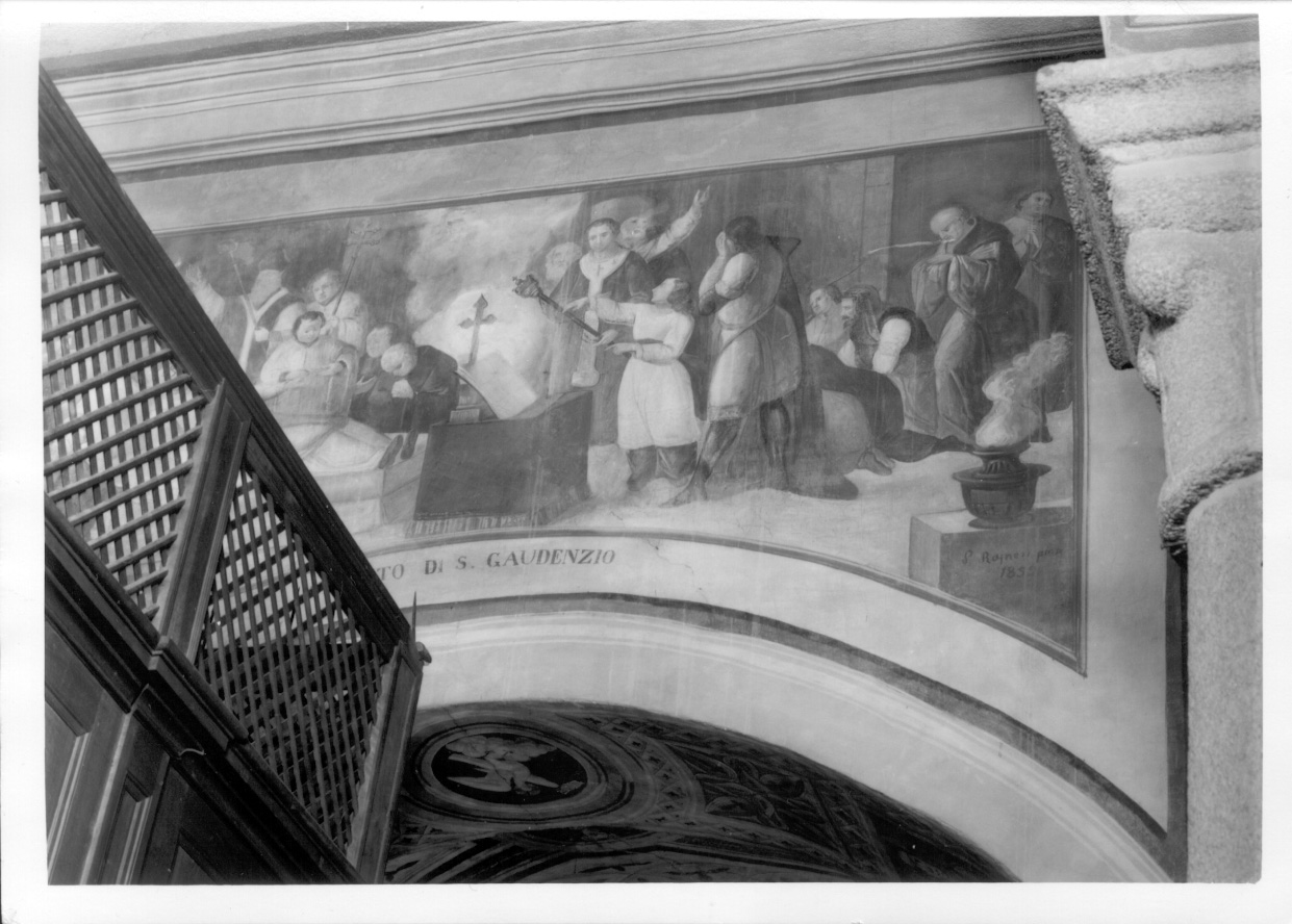 deposito di San Gaudenzio (dipinto, opera isolata) di Raineri Paolo (metà sec. XIX)