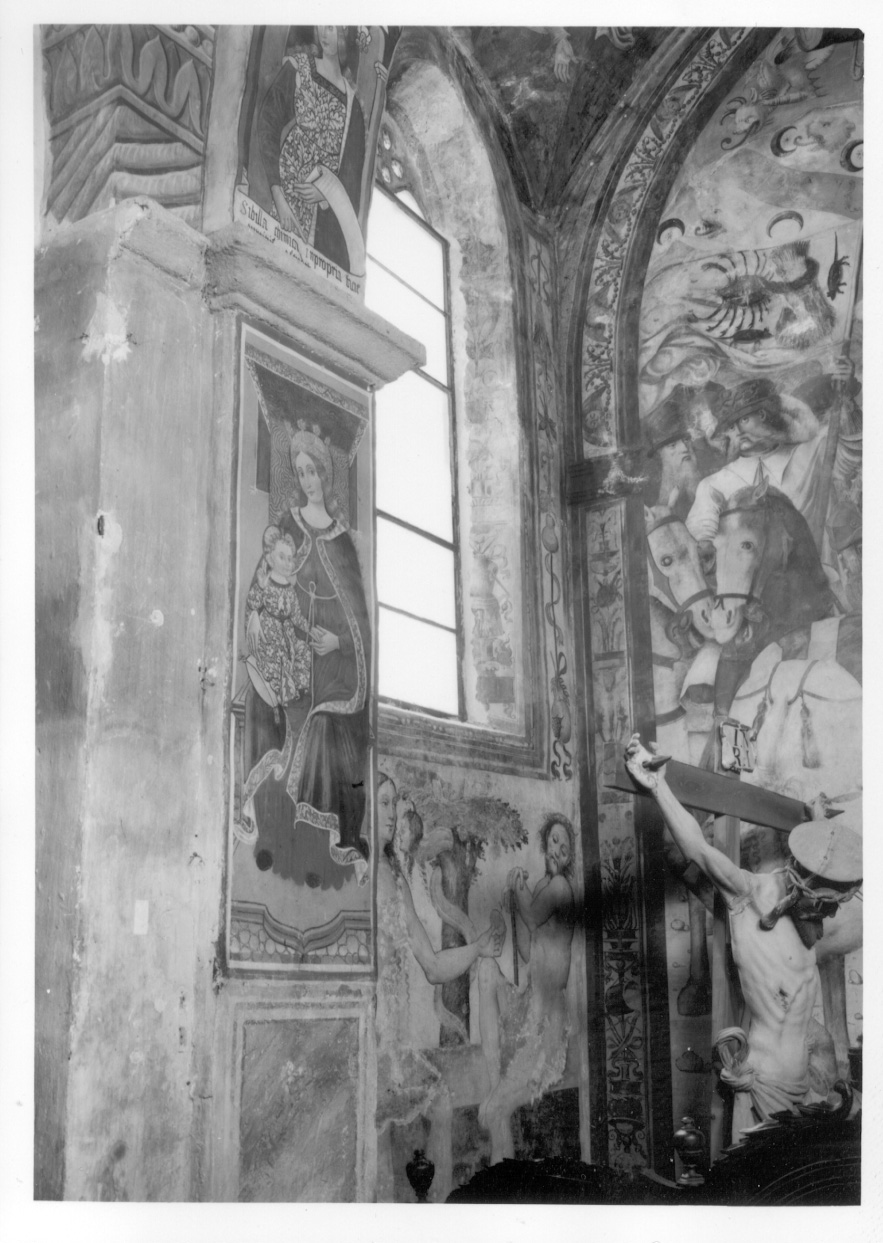 tentazione e caduta di Adamo e Eva (dipinto, complesso decorativo) di Zanetti Antonio detto Bugnate (metà sec. XVI)