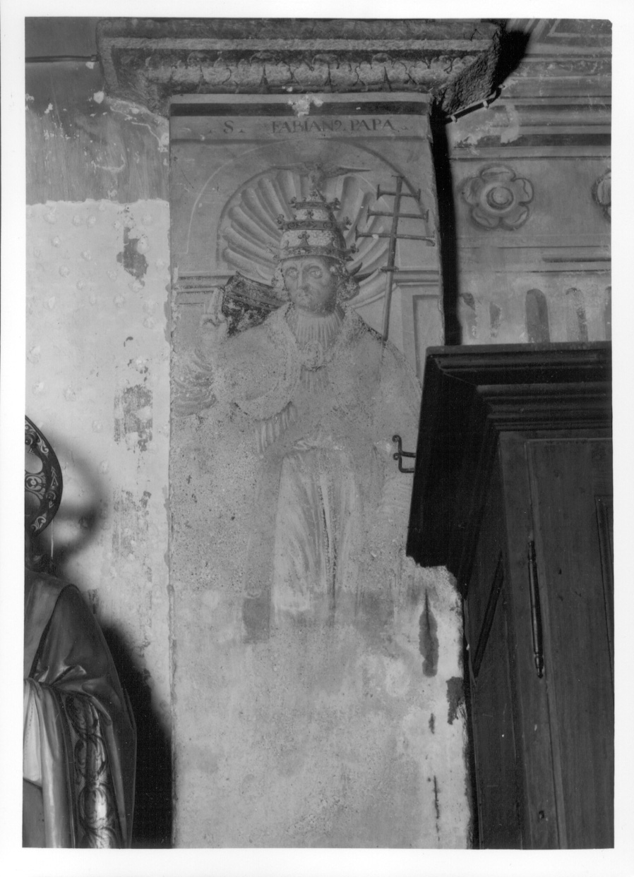 San Fabiano papa (dipinto, opera isolata) - ambito novarese (seconda metà sec. XVI)