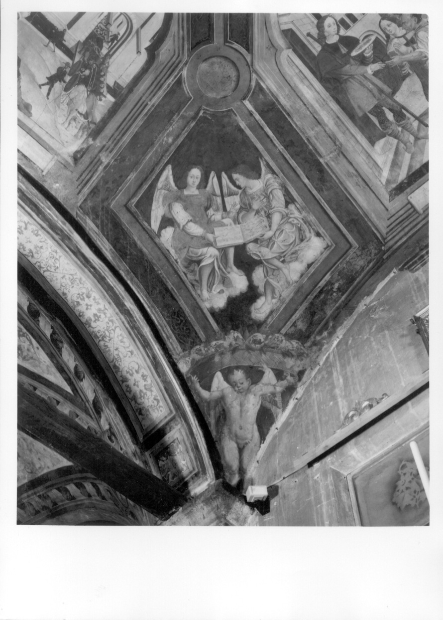 angeli (dipinto, elemento d'insieme) di Zanetti Antonio detto Bugnate (terzo quarto sec. XVI)