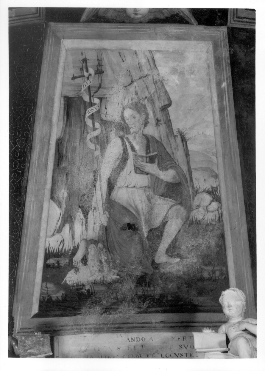 San Giovanni Battista in meditazione nel deserto (dipinto, elemento d'insieme) di Giacomo da Cardone (terzo quarto sec. XVI)