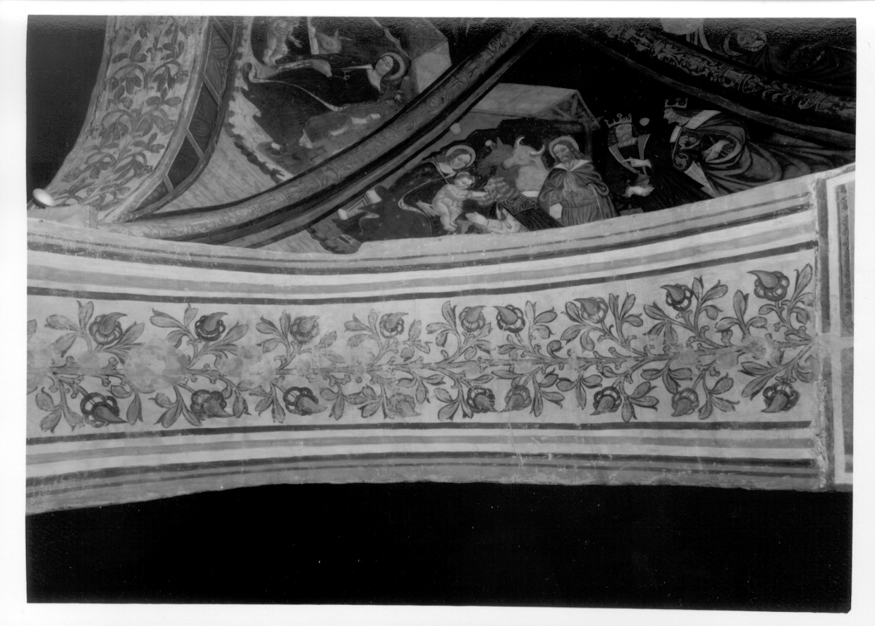motivi decorativi vegetali (dipinto, opera isolata) di Cagnola Francesco (bottega) (primo quarto sec. XVI)