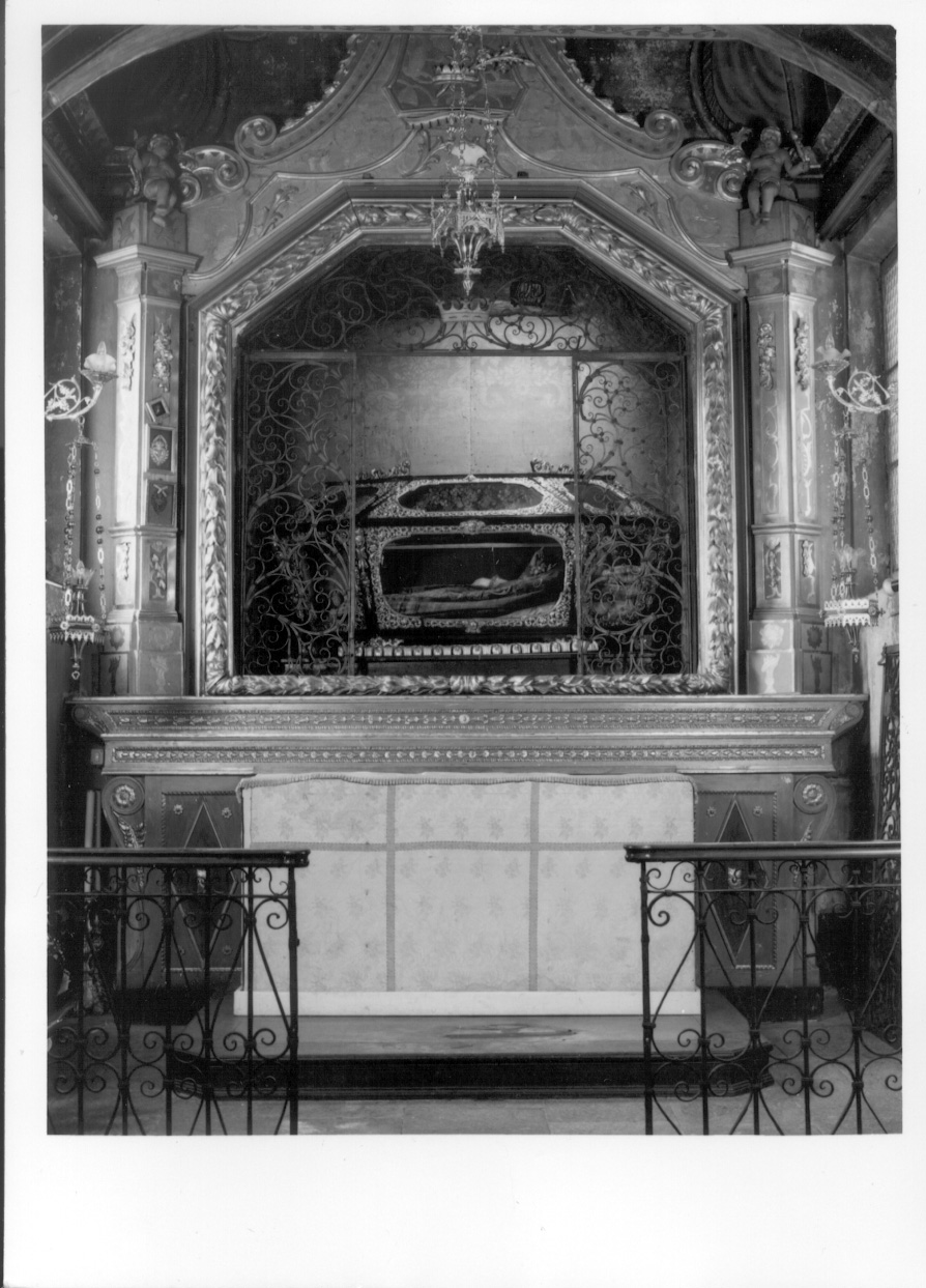 angioletti con palma (altare, opera isolata) - bottega ossolana (primo quarto sec. XVIII)