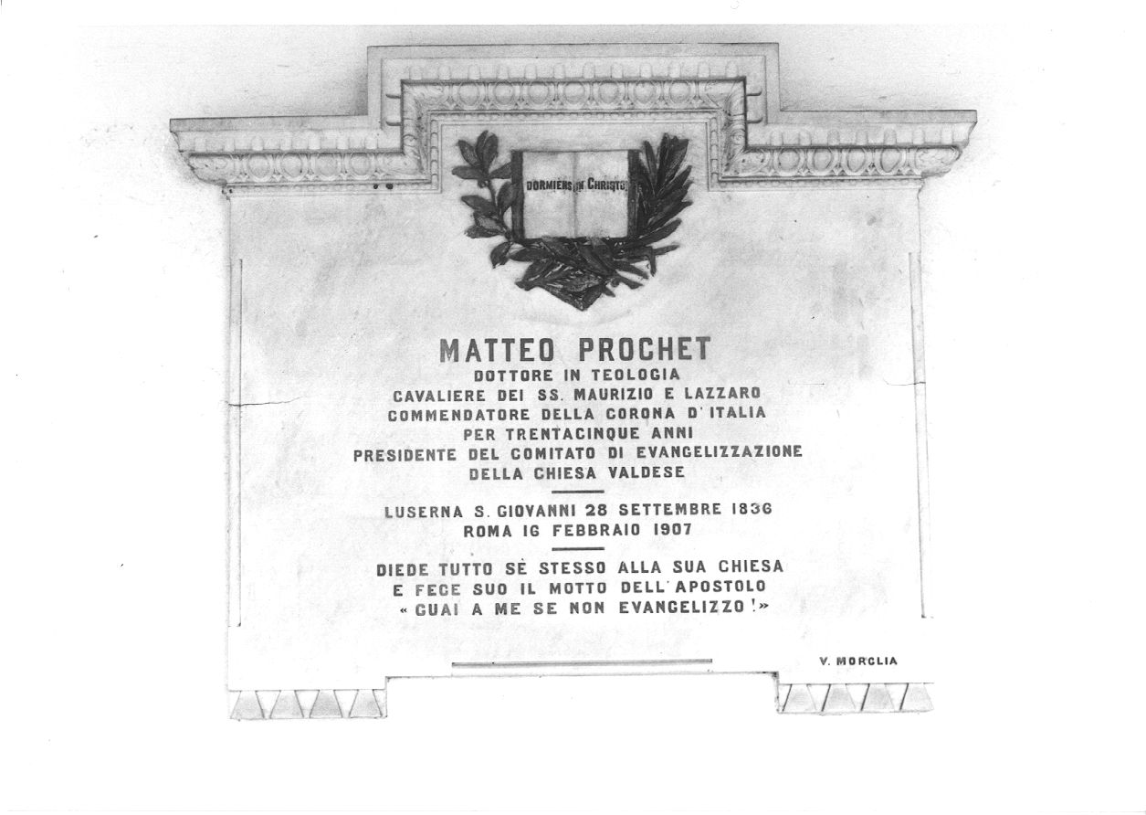 motivi decorativi architettonici (lapide tombale, opera isolata) di Morglia Vincenzo (sec. XIX)