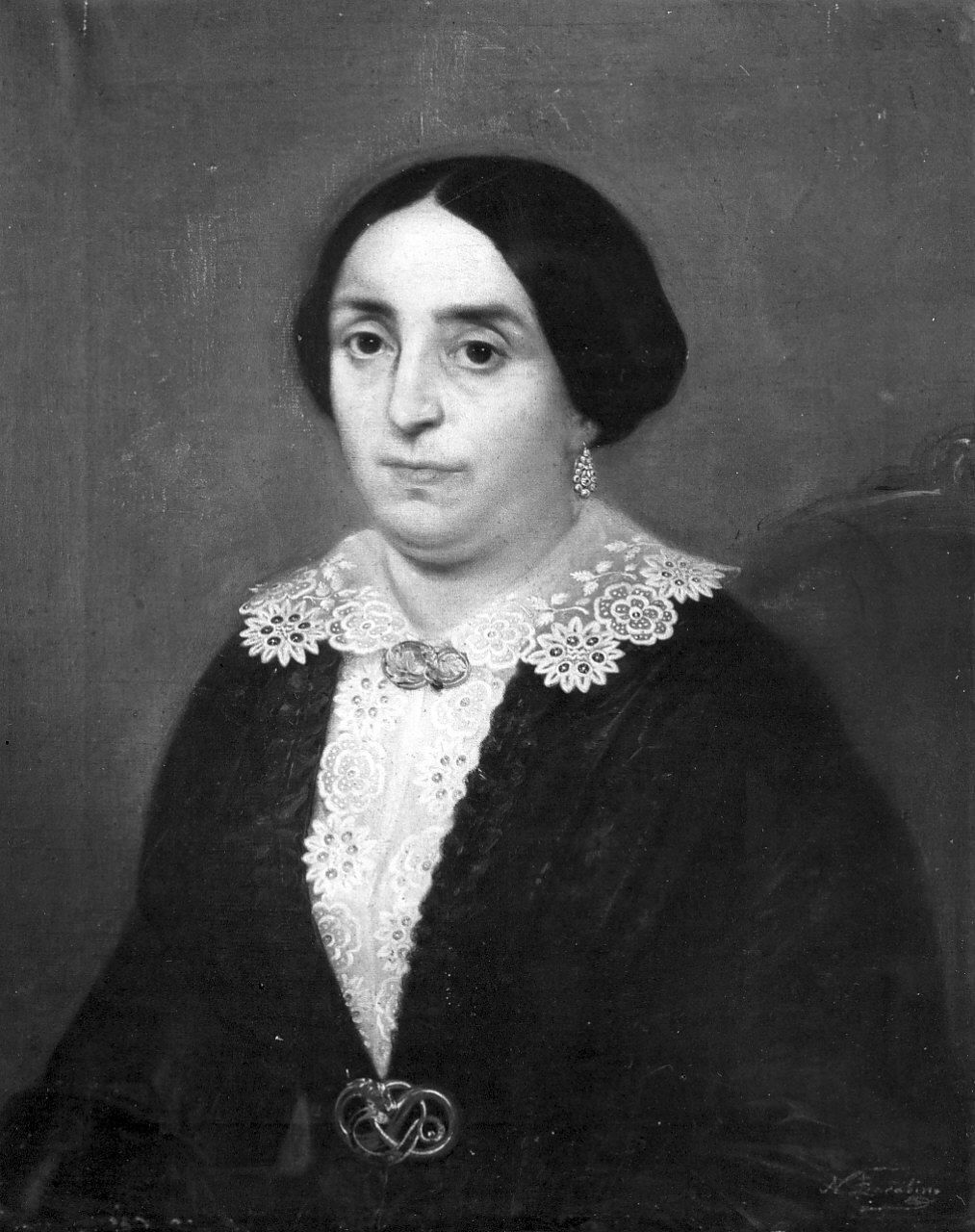ritratto di donna (dipinto, opera isolata) di Barabino Nicolò (sec. XIX)