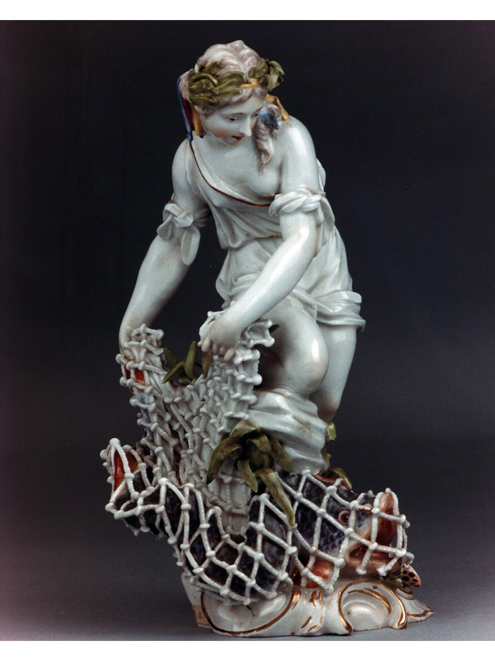 pescatrice con la rete statuetta, ca 1764 - ca 1770