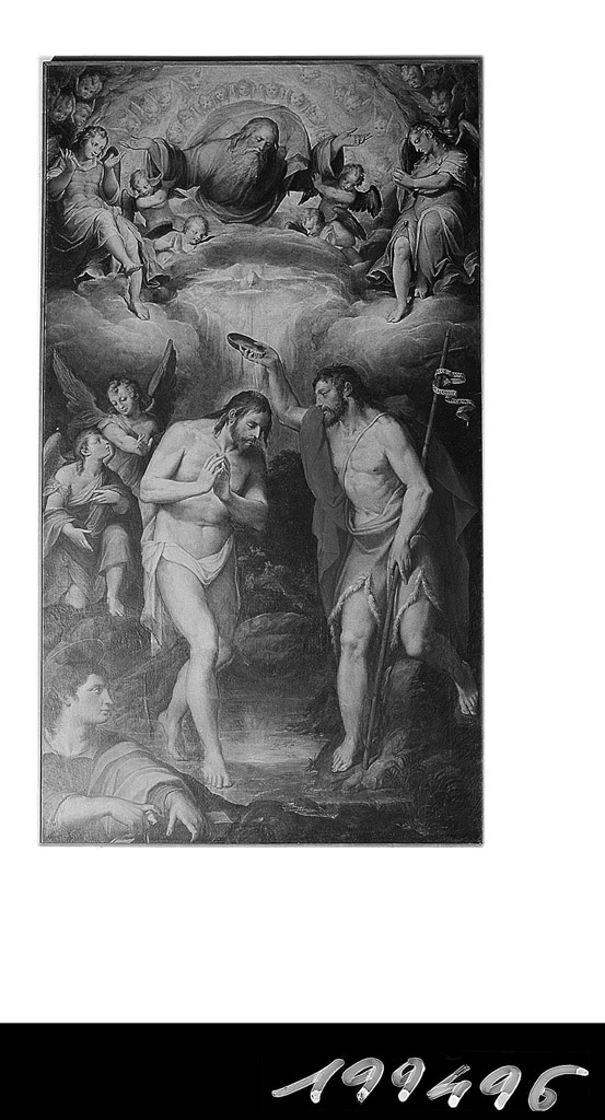 battesimo di Cristo (dipinto) di Ramenghi Giovanni Battista detto Bagnacavallo il Giovane (seconda metà sec. XVI)