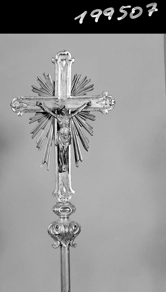 croce processionale - ambito emiliano (seconda metà sec. XIX)