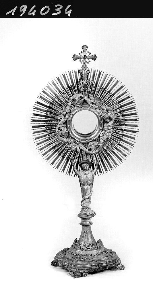 ostensorio - a raggiera - manifattura italiana (primo quarto sec. XX)