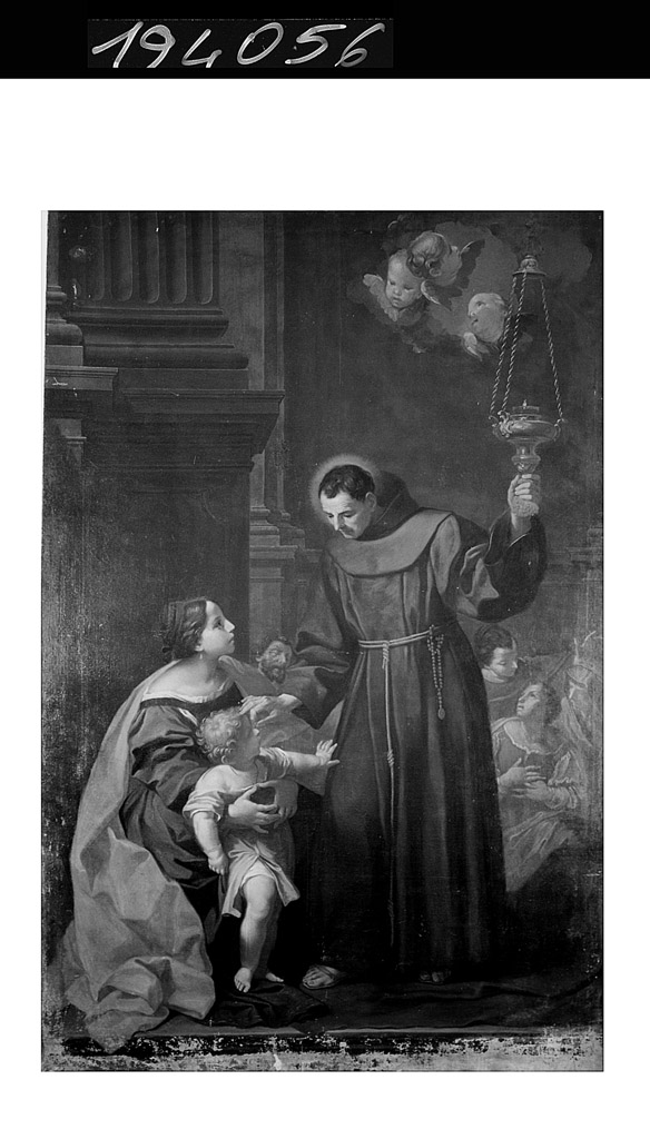 San Diego ridona la vista ad un bambino (dipinto) - ambito emiliano (metà sec. XVIII)