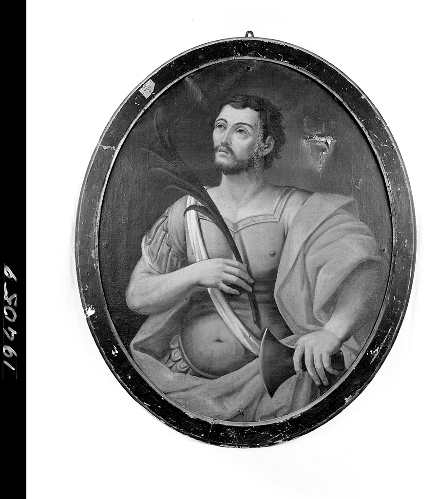 santo martire con accetta (dipinto) - ambito bolognese (secc. XVII/ XVIII)