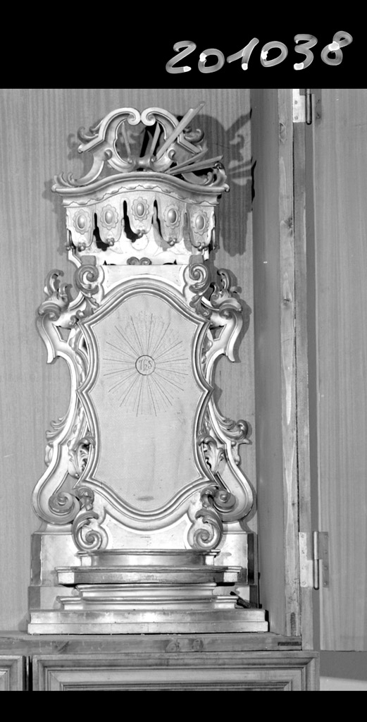 tronetto per esposizione eucaristica - ambito bolognese (secc. XVIII/ XIX)