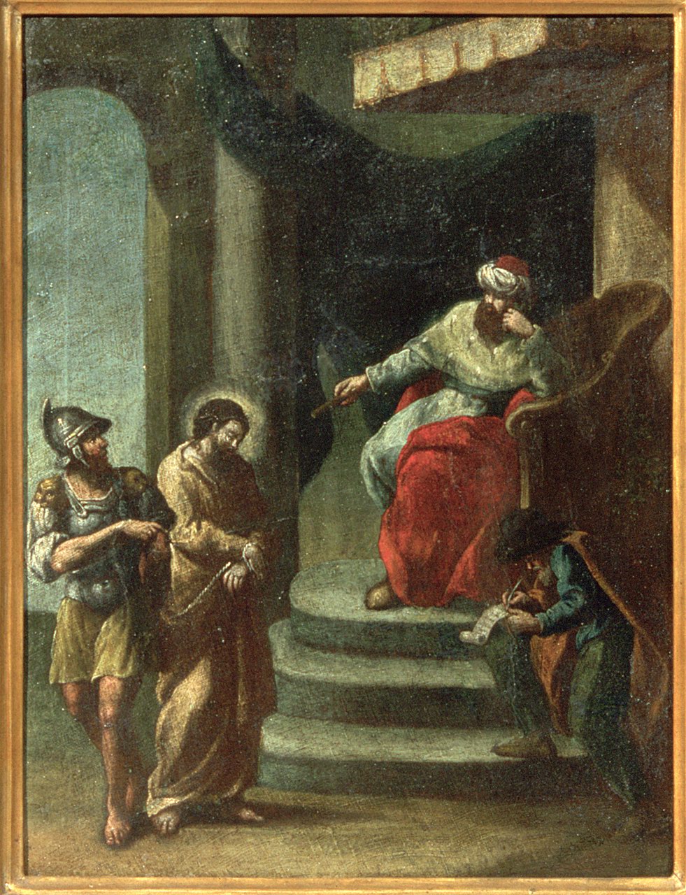 stazioni della via crucis (dipinto, ciclo) di Rossi Giovanni (sec. XVIII)