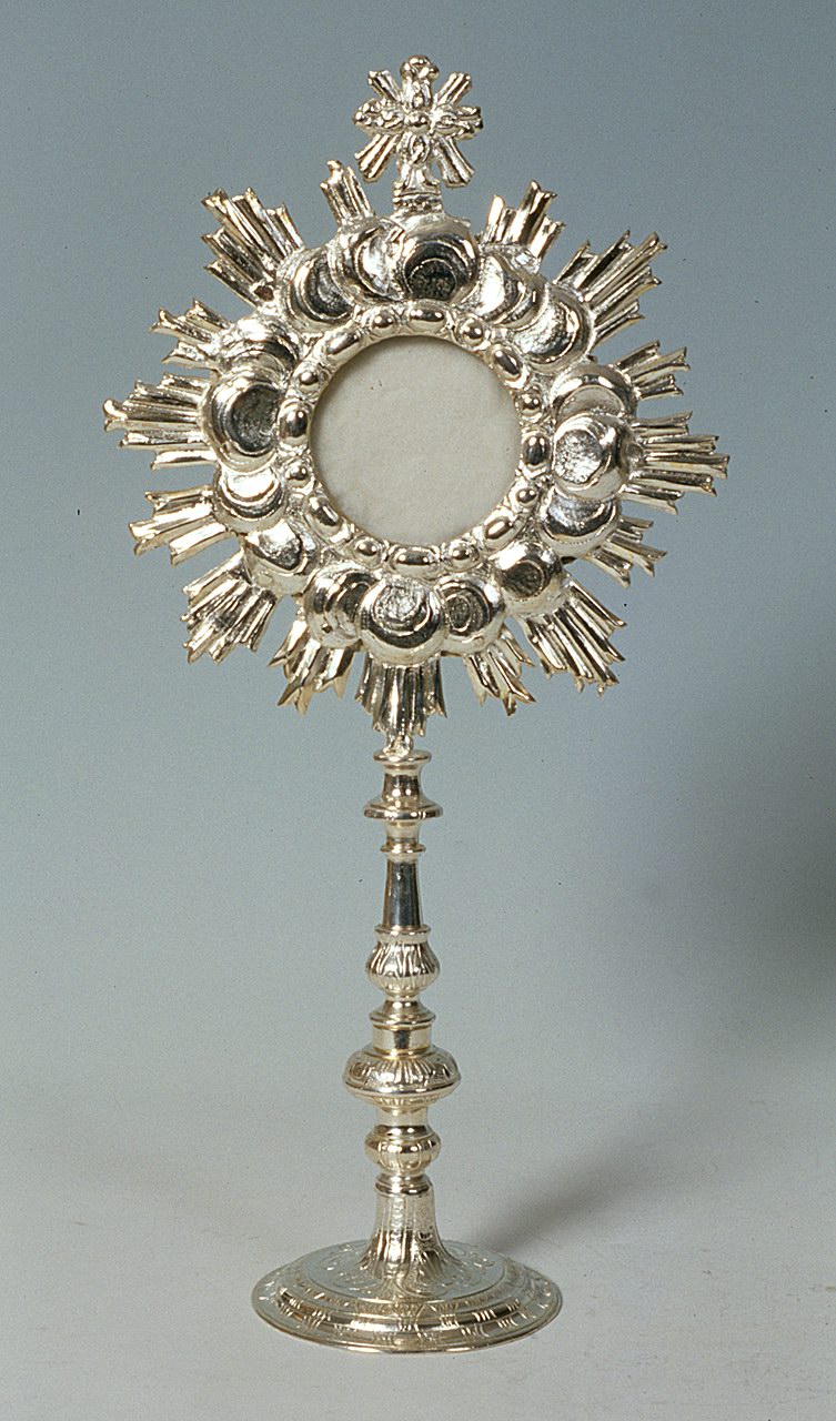 ostensorio - a raggiera - manifattura ferrarese (secc. XVII/ XVIII)