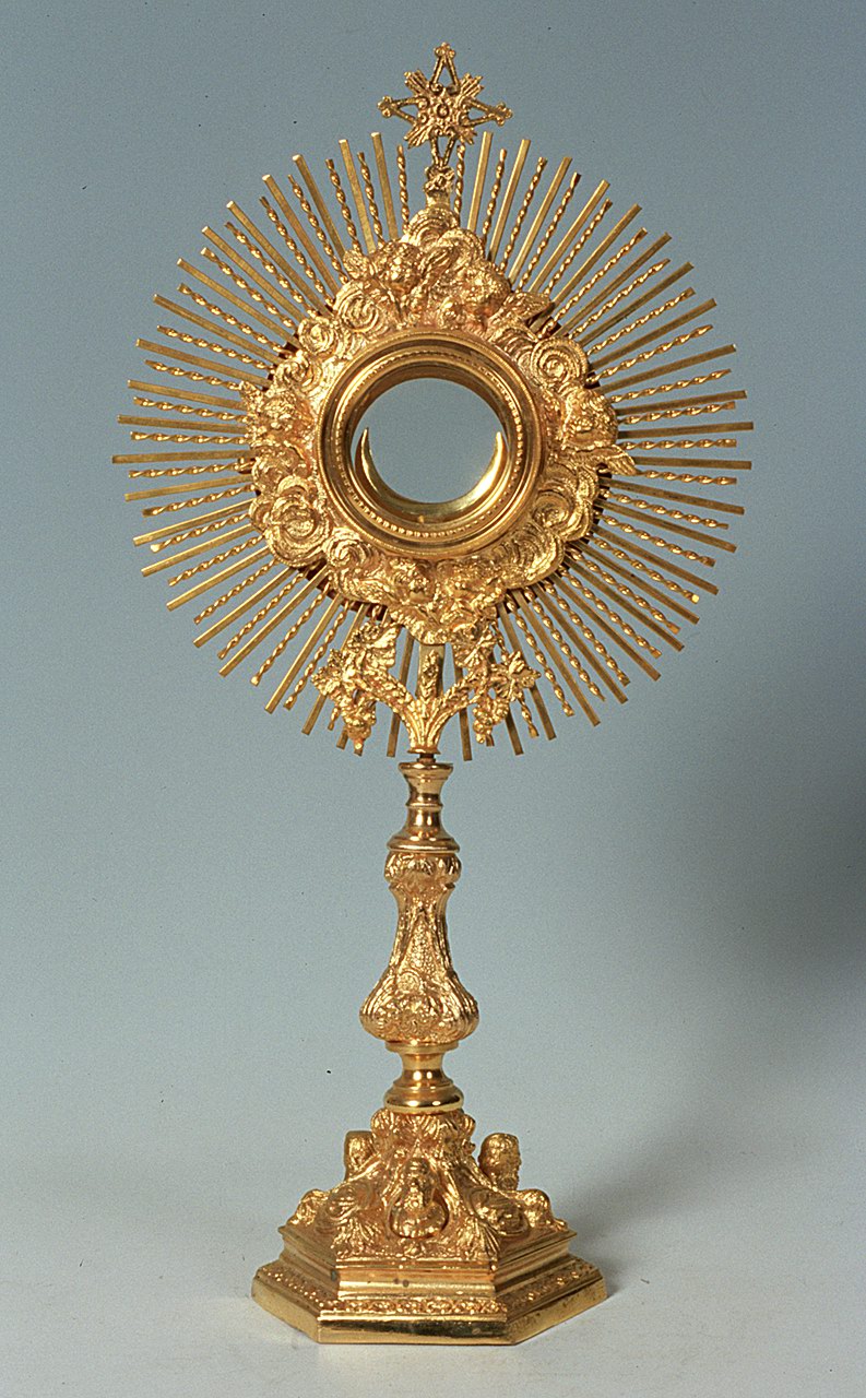ostensorio - a raggiera - produzione italiana (sec. XX)