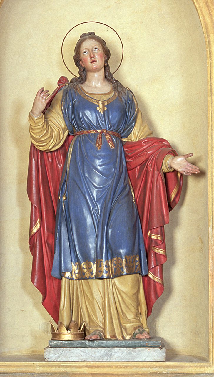 Santa (statua) - manifattura faentina (sec. XIX)