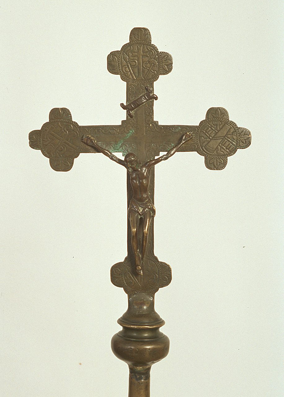 croce processionale - manifattura ferrarese (sec. XVII)