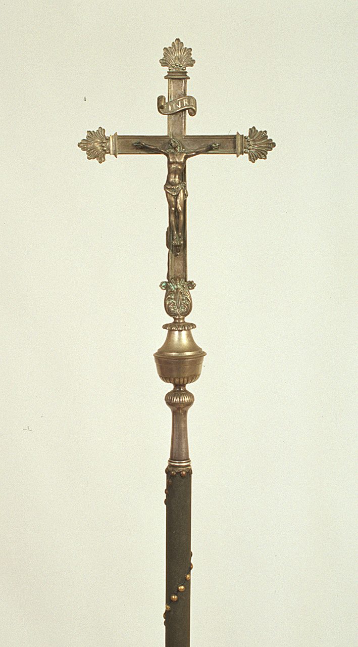 croce processionale - produzione italiana (ultimo quarto sec. XIX)