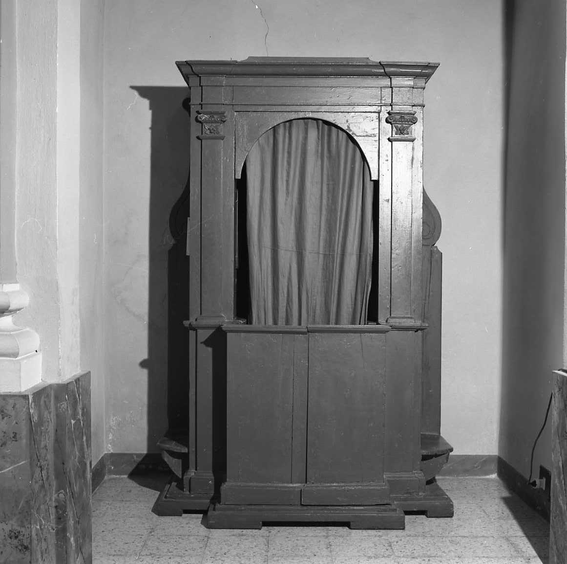 confessionale - bottega emiliana (seconda metà sec. XIX)