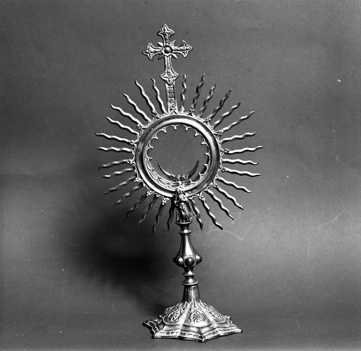 ostensorio - a raggiera - bottega emiliana (fine sec. XIX)