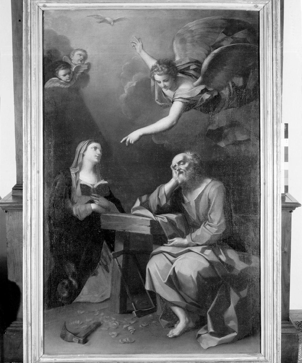 sogno di San Giuseppe (dipinto) di Donnini Girolamo (attribuito) (sec. XVIII)