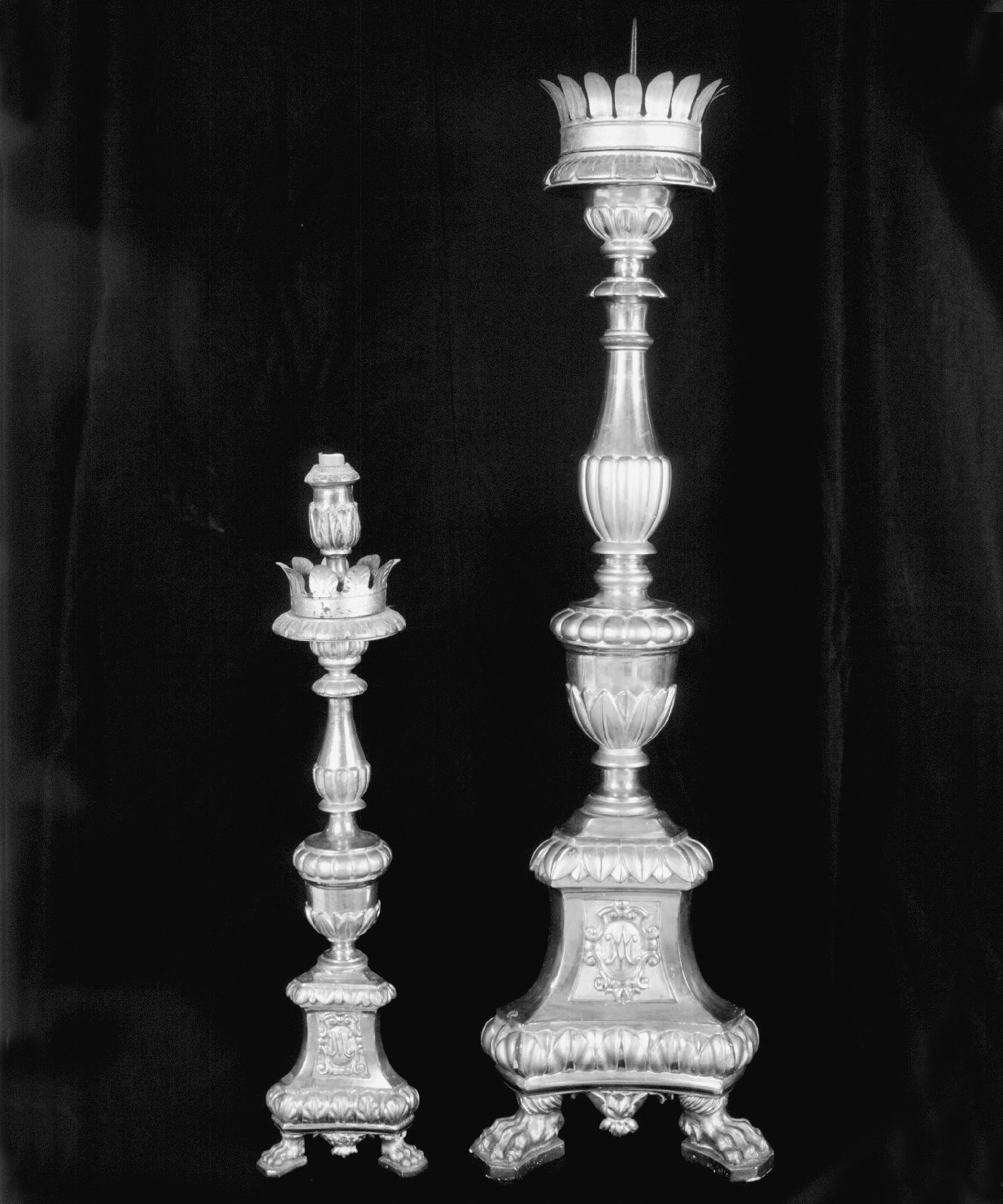 candeliere - manifattura emiliano-romagnola (seconda metà sec. XIX)