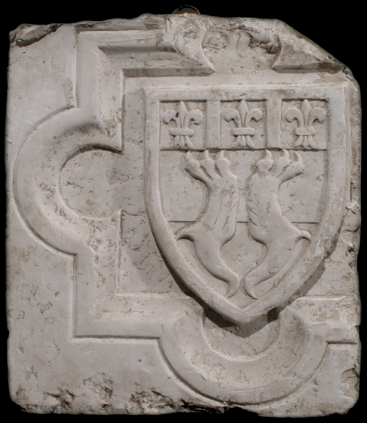 stemma gentilizio (calco di formella) - bottega Italia centro-settentrionale (sec. XX)