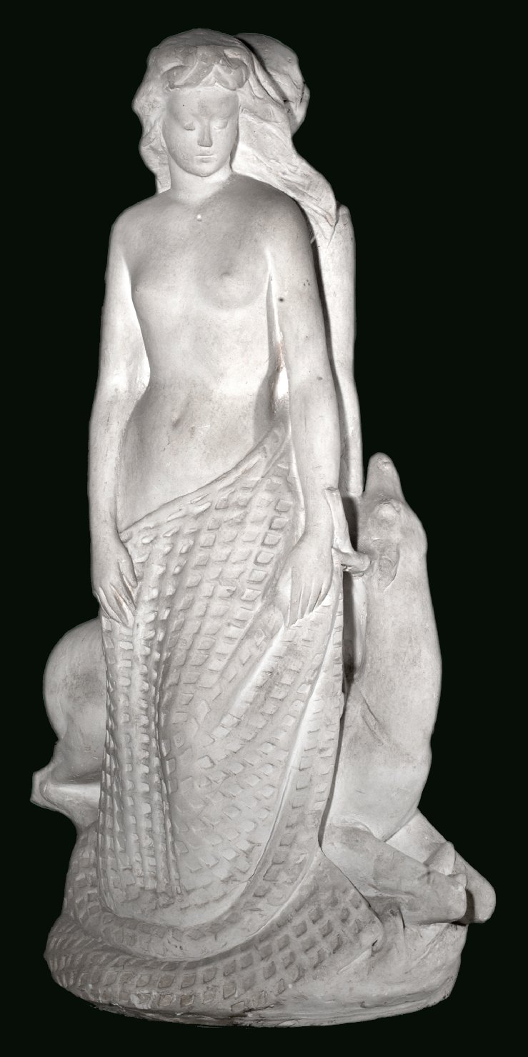 figure femminili (calco di scultura) - bottega Italia centro-settentrionale (prima metà sec. XX)
