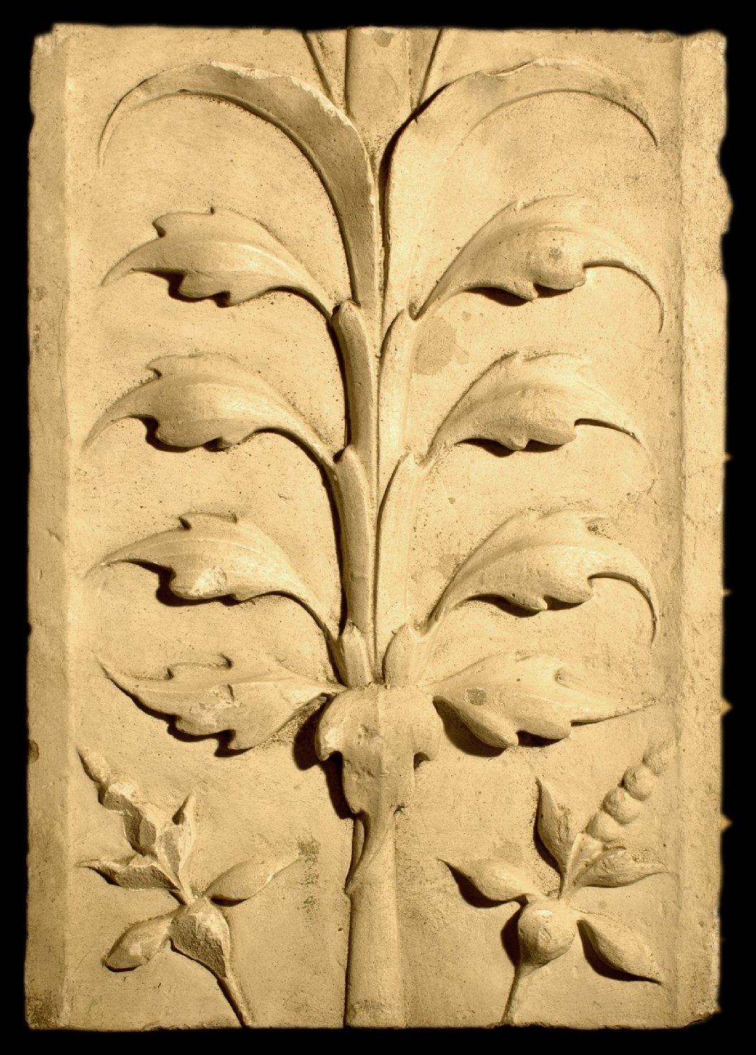 motivi decorativi vegetali stilizzati (calco) - bottega Italia centro-settentrionale (prima metà sec. XX)
