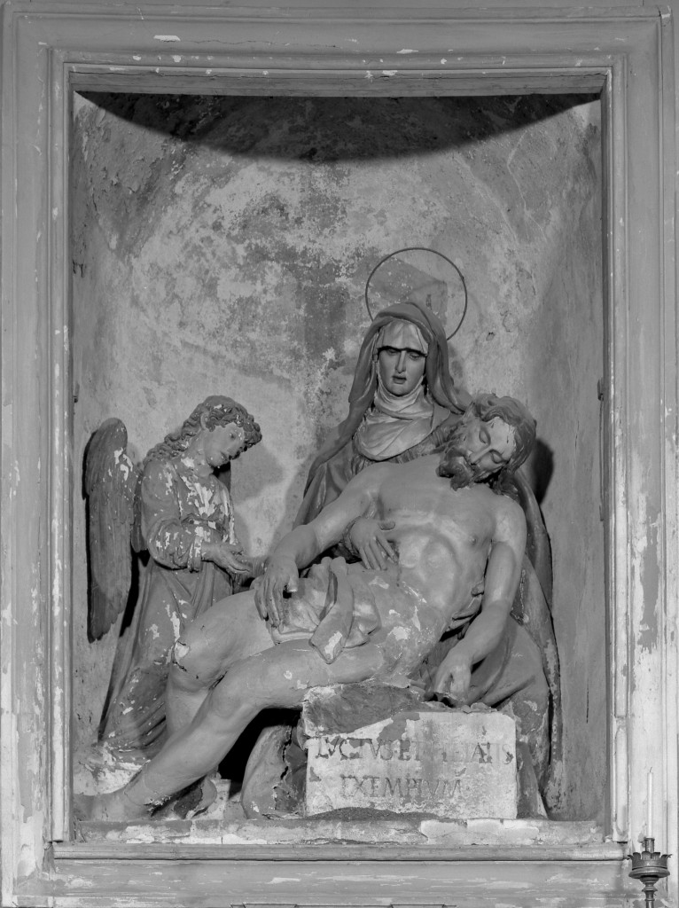 Pietà (scultura) di Menganti Alessandro (attribuito) (seconda metà sec. XVI)