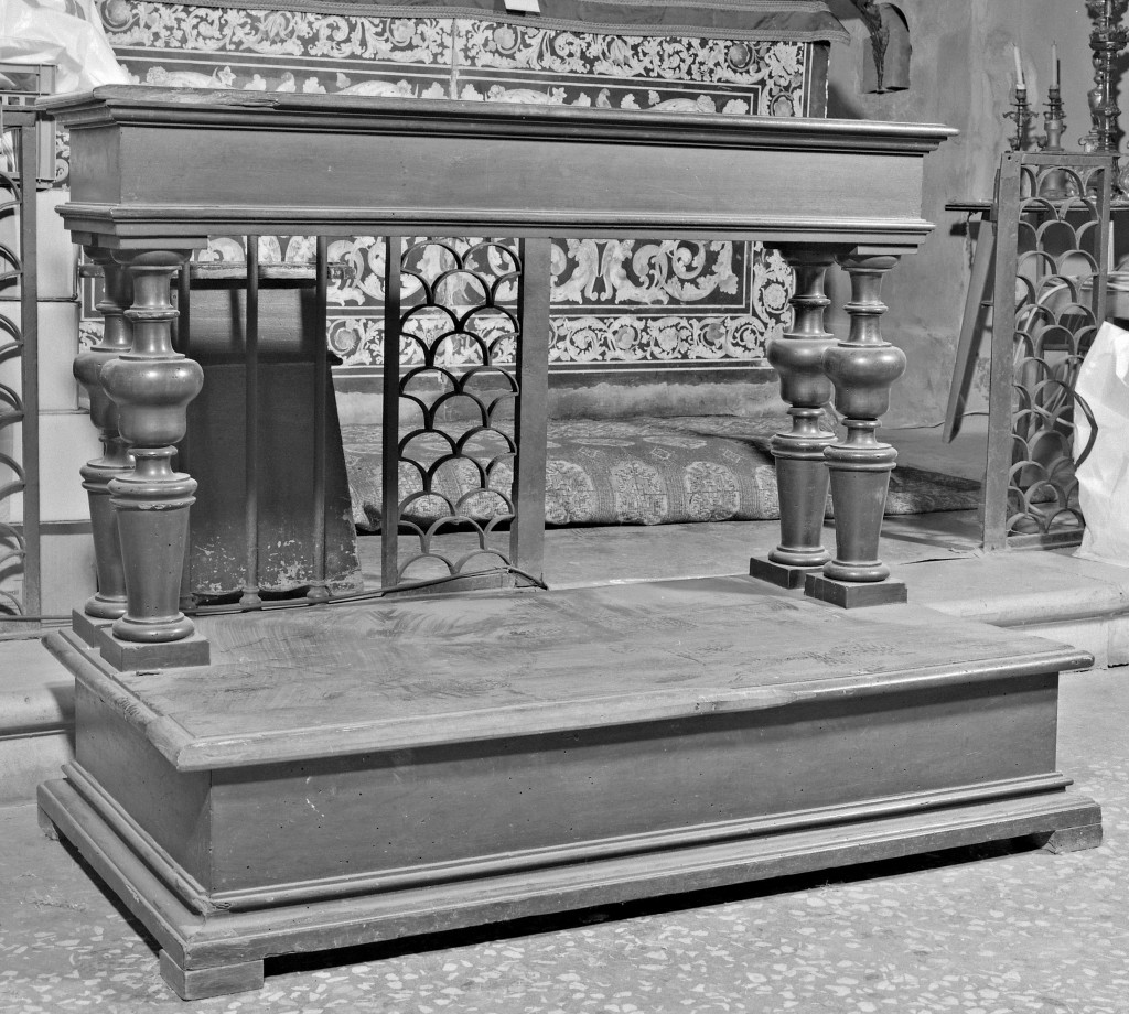 inginocchiatoio - produzione emiliana (sec. XIX)