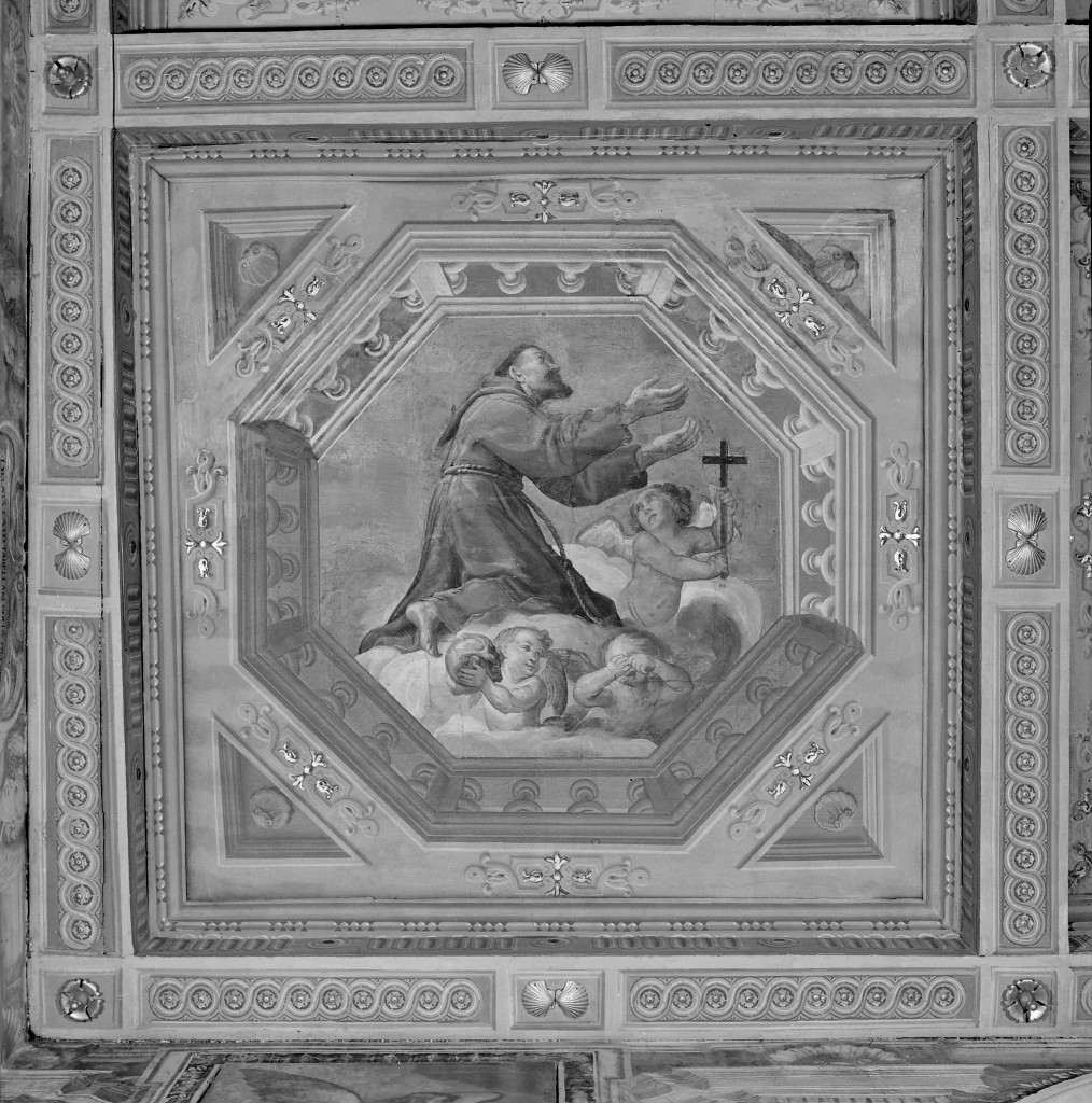 San Francesco d'Assisi (dipinto, elemento d'insieme) di Gessi Francesco (sec. XVII)