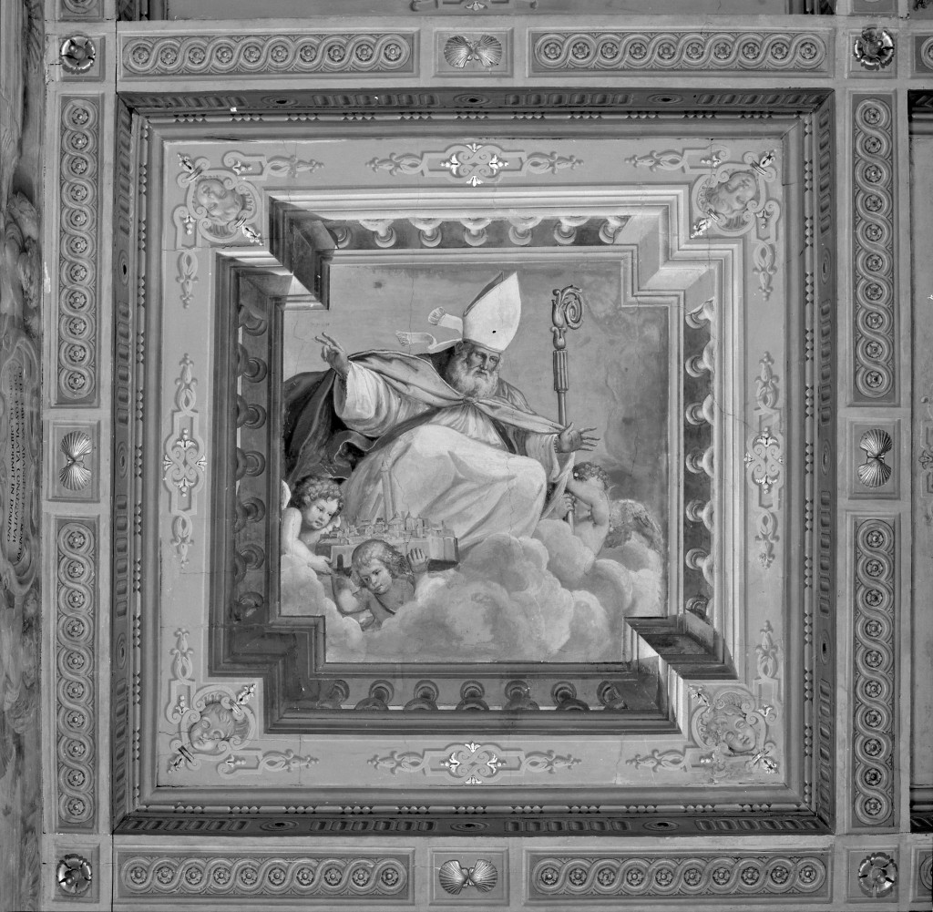 San Petronio (dipinto, elemento d'insieme) di Colonna Angelo Michele (sec. XVII)