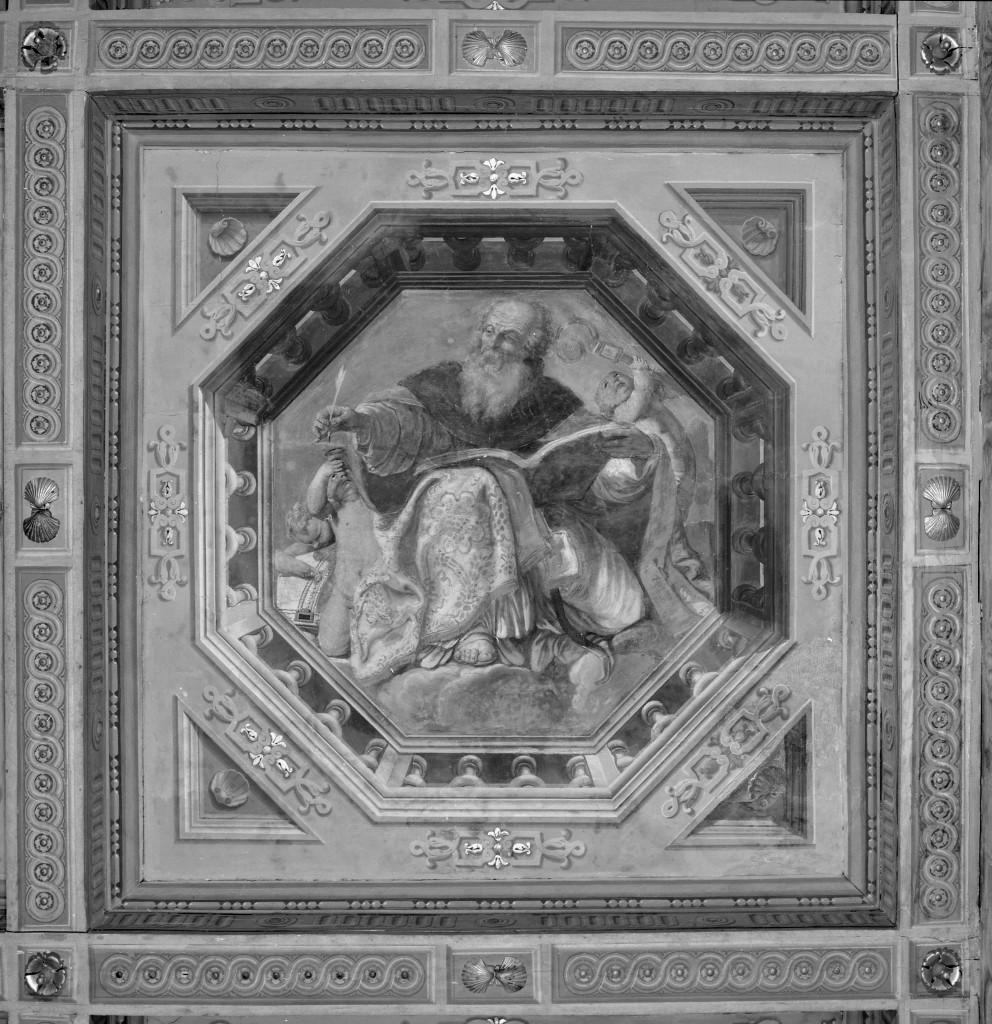 Sant'Agostino (dipinto, elemento d'insieme) di Colonna Angelo Michele (sec. XVII)