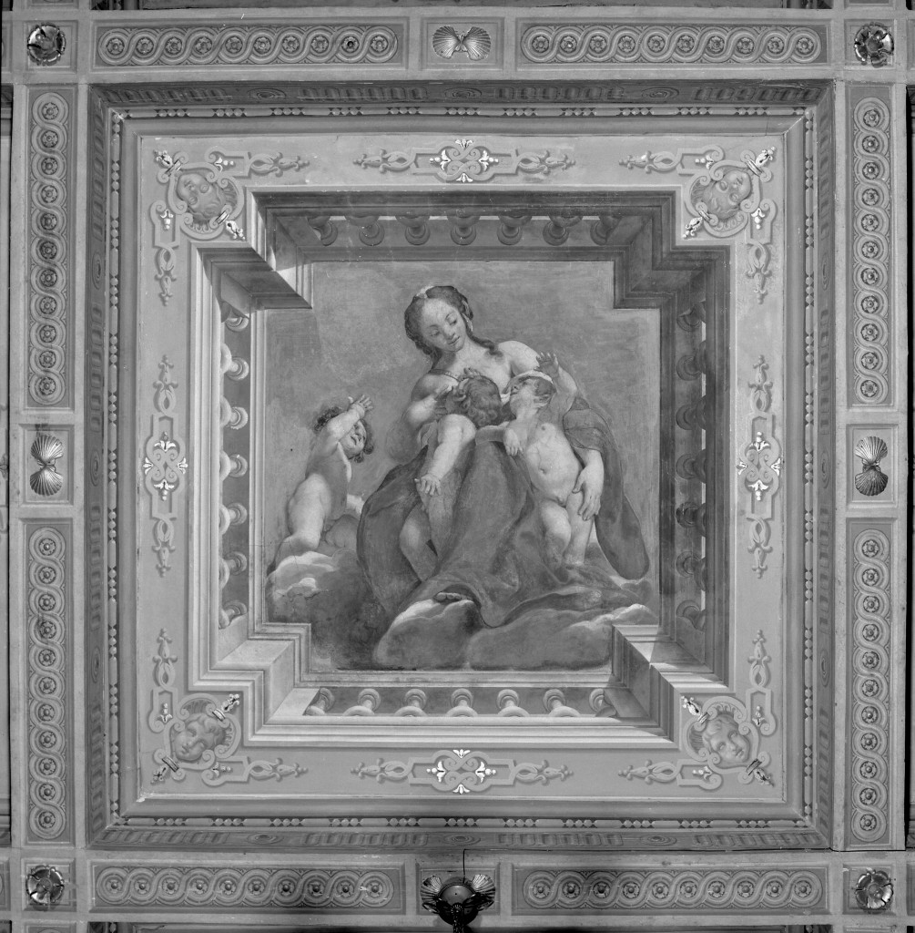 Carità (dipinto, elemento d'insieme) di Colonna Angelo Michele (sec. XVII)