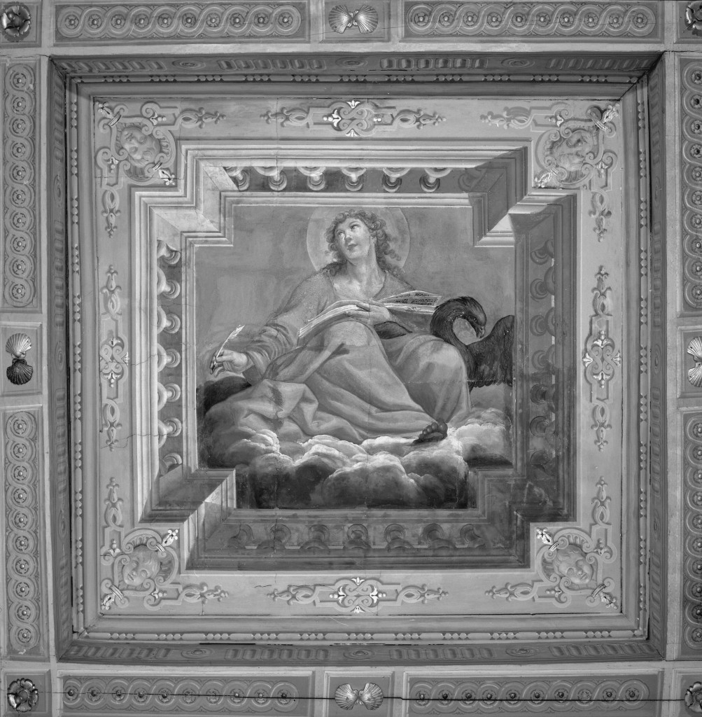 San Giovanni Evangelista (dipinto, elemento d'insieme) di Canuti Domenico Maria (sec. XVII)