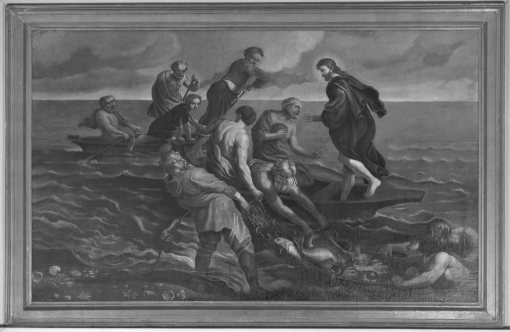 pesca miracolosa (dipinto) - ambito fiammingo (?) (seconda metà sec. XVII)