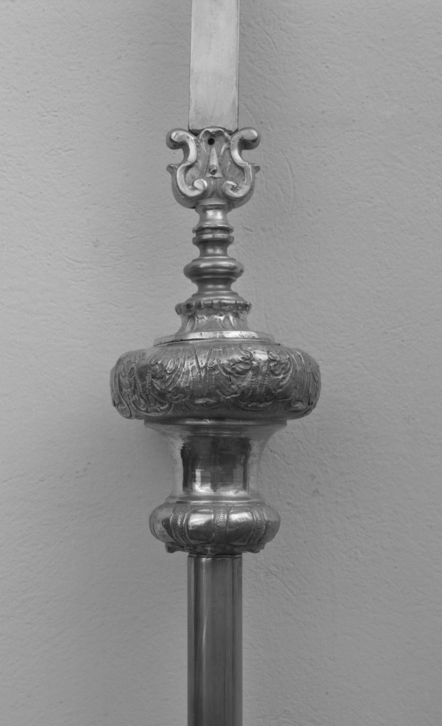 croce processionale, frammento - manifattura emiliana (prima metà sec. XVIII)