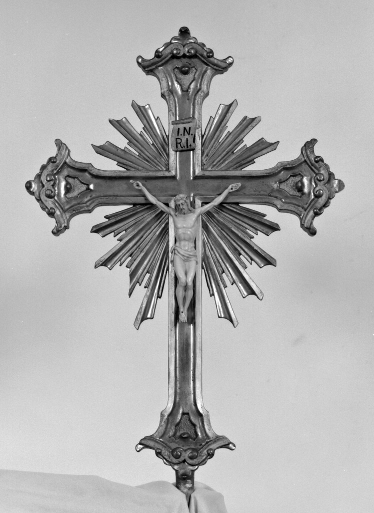 croce d'altare, frammento - manifattura bolognese (metà sec. XVIII)