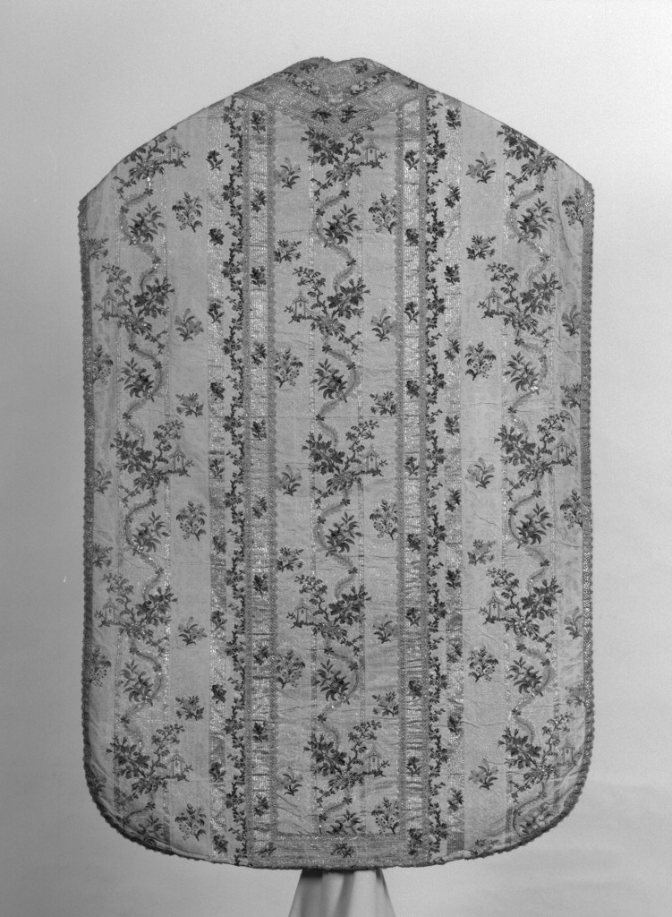 paramento liturgico - in terzo, insieme - manifattura italiana (seconda metà sec. XIX)